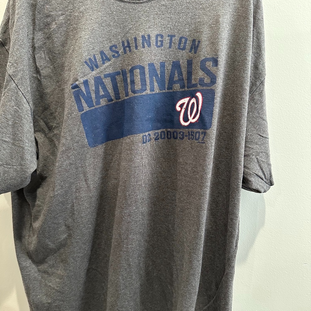 Washington Nationals Vintage Look Men's Gray T-Shirt 2XL NWT